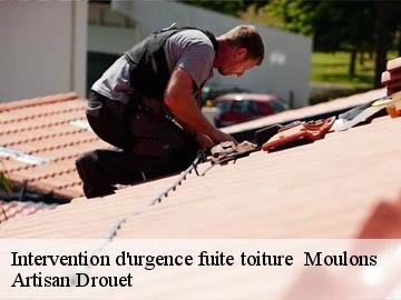 Intervention d'urgence fuite toiture 