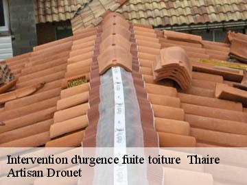 Intervention d'urgence fuite toiture   17290